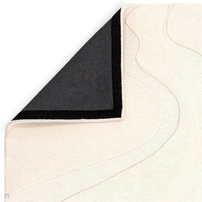 Olsen Glide Modern Plain Abstract Hand Carved Hi-Low Textured Wool Cream Rug-Asiatic Carpets-Rug Love - The Most Loved Rug Store