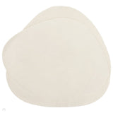 Olsen Ridge Modern Plain Abstract Hand Carved Hi-Low Textured Wool Oval Cream Rug