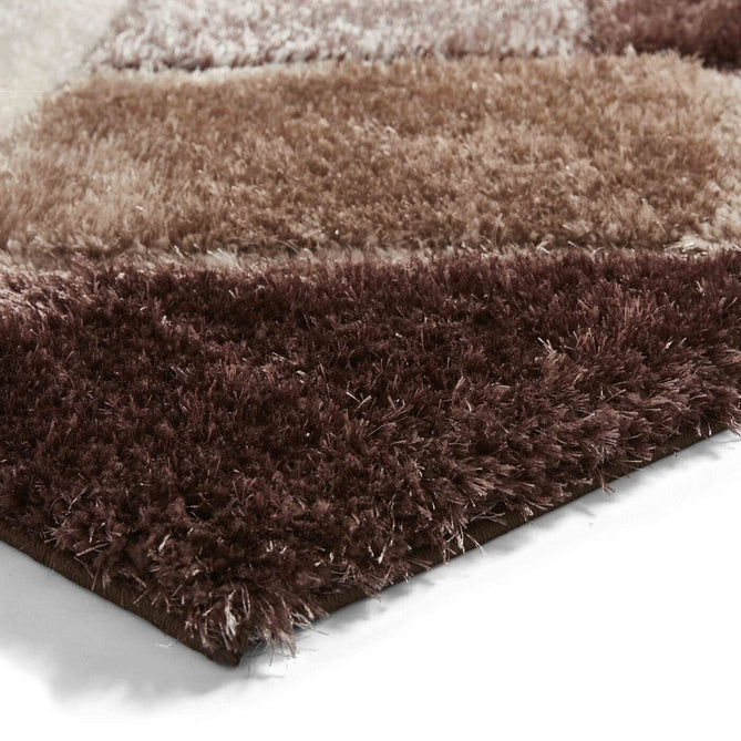 Olympia 2239 3D Geometric Plush Hand Carved Soft Polypropylene Shaggy Beige/Brown/Cream Rug-Think Rugs-Rug Love - The Most Loved Rug Store