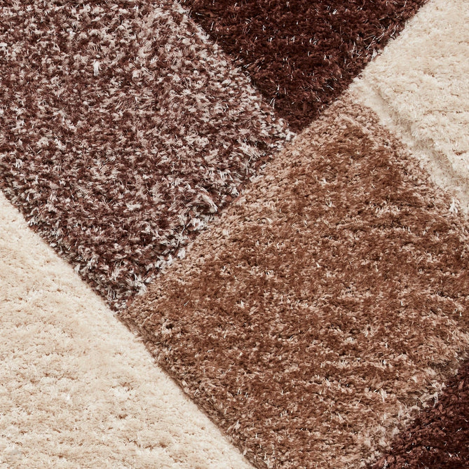 Olympia 2239 3D Geometric Plush Hand Carved Soft Polypropylene Shaggy Beige/Brown/Cream Rug-Think Rugs-Rug Love - The Most Loved Rug Store
