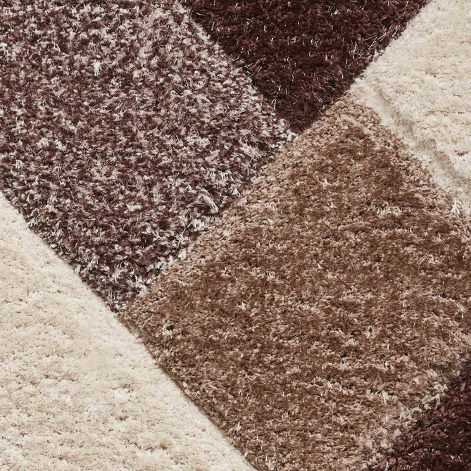 Olympia 2239 3D Geometric Plush Hand Carved Soft Polypropylene Shaggy Beige/Brown/Cream Rug-Think Rugs-Rug Love - The Most Loved Rug Store