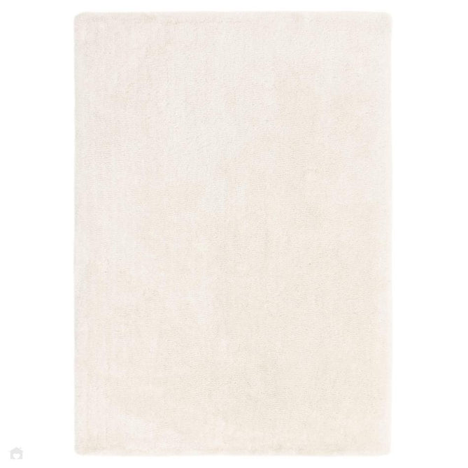 Opulence Plush Plain Soft Subtle Shimmer Sustainable Recycled Polyester Mid-Height Shaggy Ivory Rug-Asiatic Carpets-Rug Love - The Most Loved Rug Store