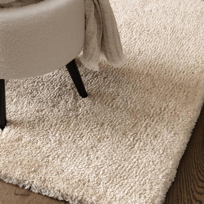 Opulence Plush Plain Soft Subtle Shimmer Sustainable Recycled Polyester Mid-Height Shaggy Natural Rug-Asiatic Carpets-Rug Love - The Most Loved Rug Store