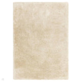 Opulence Plush Plain Soft Subtle Shimmer Sustainable Recycled Polyester Mid-Height Shaggy Natural Rug