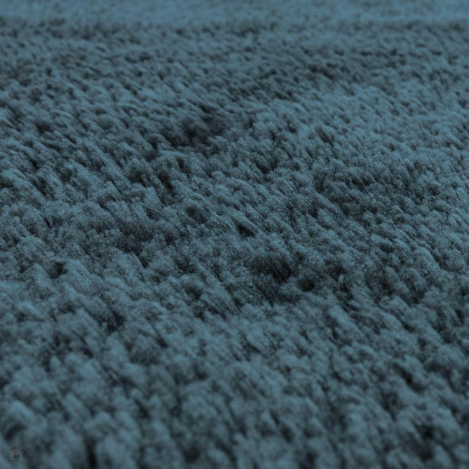 Opulence Plush Plain Soft Subtle Shimmer Sustainable Recycled Polyester Mid-Height Shaggy Petrol Rug-Asiatic Carpets-Rug Love - The Most Loved Rug Store