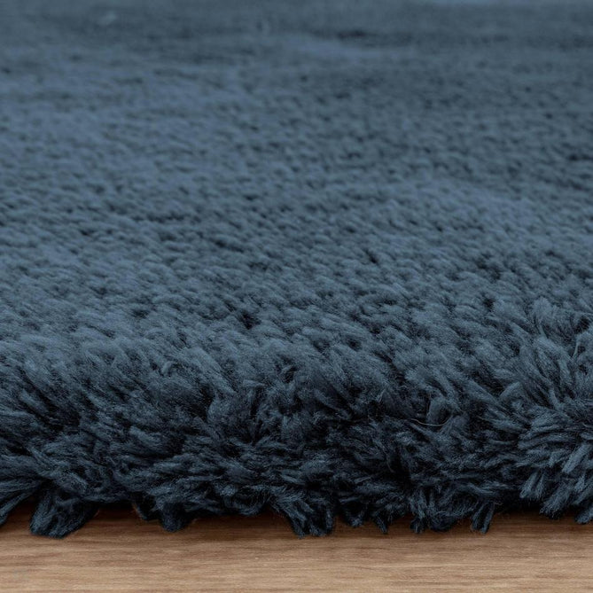 Opulence Plush Plain Soft Subtle Shimmer Sustainable Recycled Polyester Mid-Height Shaggy Petrol Rug-Asiatic Carpets-Rug Love - The Most Loved Rug Store