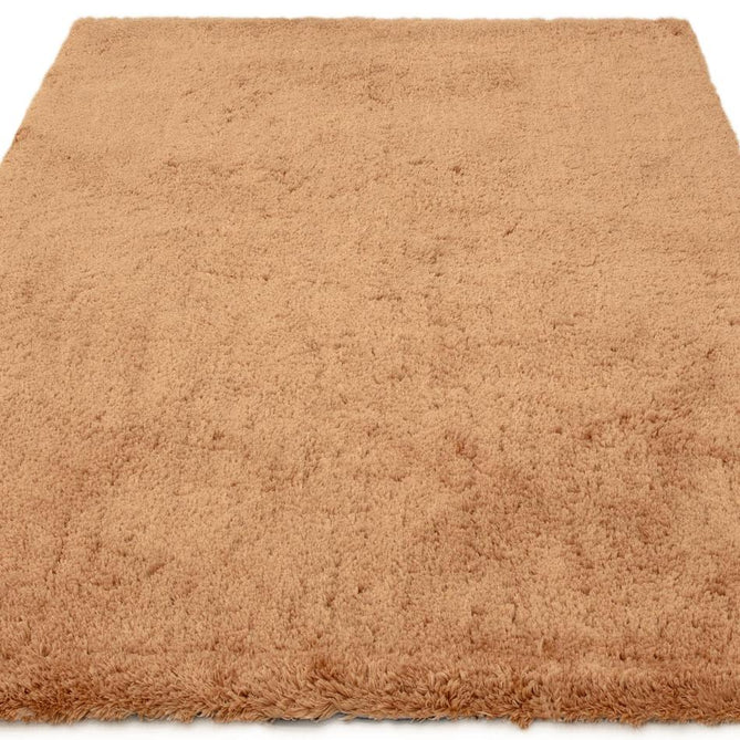 Opulence Plush Plain Soft Subtle Shimmer Sustainable Recycled Polyester Mid-Height Shaggy Rust Terracotta Rug-Asiatic Carpets-Rug Love - The Most Loved Rug Store