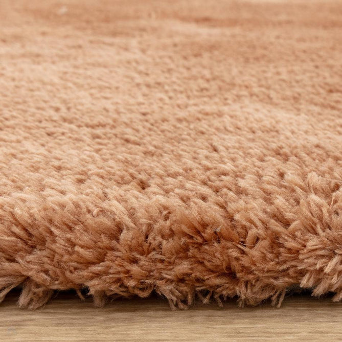Opulence Plush Plain Soft Subtle Shimmer Sustainable Recycled Polyester Mid-Height Shaggy Rust Terracotta Rug-Asiatic Carpets-Rug Love - The Most Loved Rug Store