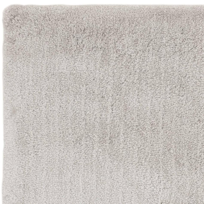 Opulence Plush Plain Soft Subtle Shimmer Sustainable Recycled Polyester Mid-Height Shaggy Silver Rug-Asiatic Carpets-Rug Love - The Most Loved Rug Store