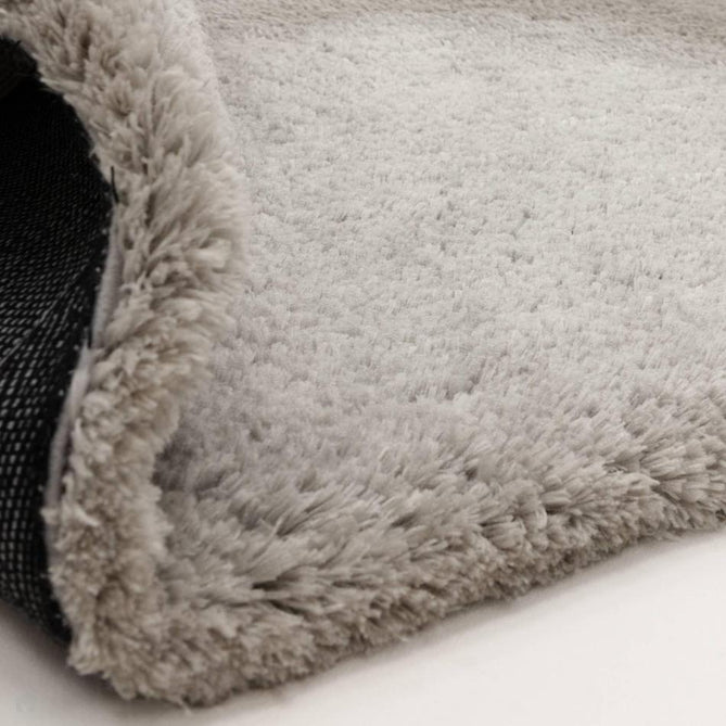 Opulence Plush Plain Soft Subtle Shimmer Sustainable Recycled Polyester Mid-Height Shaggy Silver Rug-Asiatic Carpets-Rug Love - The Most Loved Rug Store