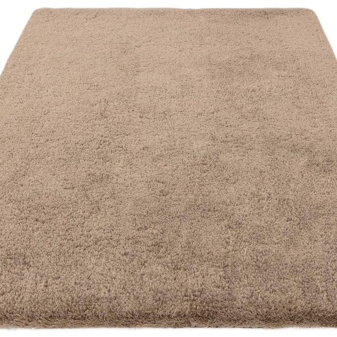 Opulence Plush Plain Soft Subtle Shimmer Sustainable Recycled Polyester Mid-Height Shaggy Taupe Rug-Asiatic Carpets-Rug Love - The Most Loved Rug Store