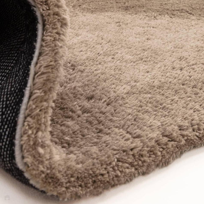 Opulence Plush Plain Soft Subtle Shimmer Sustainable Recycled Polyester Mid-Height Shaggy Taupe Rug-Asiatic Carpets-Rug Love - The Most Loved Rug Store