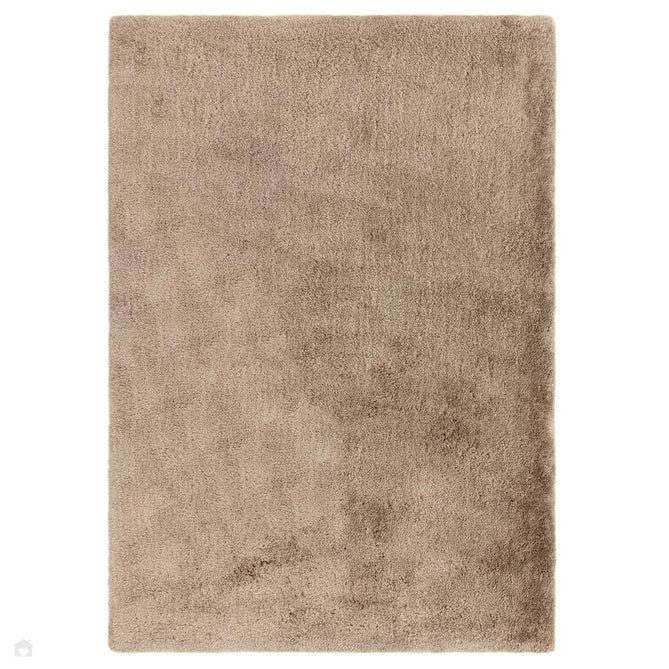 Opulence Plush Plain Soft Subtle Shimmer Sustainable Recycled Polyester Mid-Height Shaggy Taupe Rug-Asiatic Carpets-Rug Love - The Most Loved Rug Store