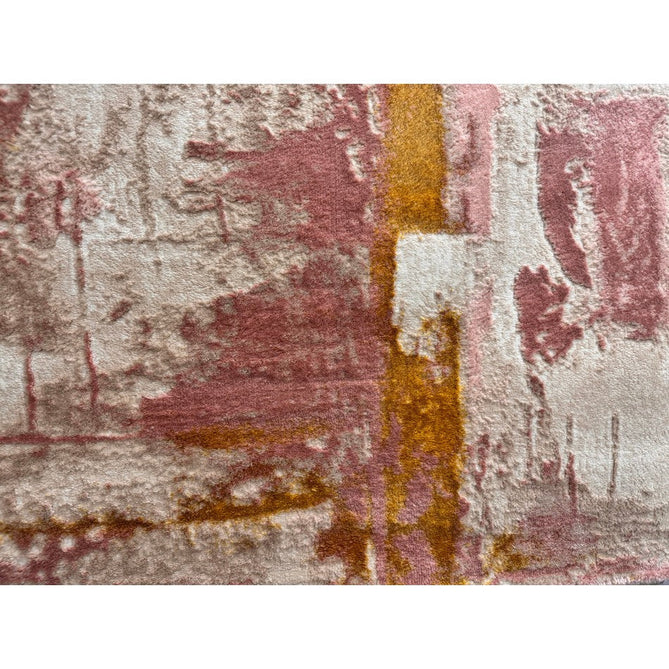 Orion OR01 Decor Modern Abstract Distressed Textured Soft-Touch Metallic Shimmer Pink/Gold/Cream Rug-Asiatic Carpets-Rug Love - The Most Loved Rug Store