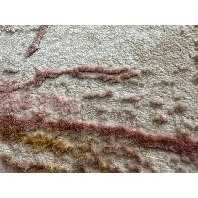 Orion OR01 Decor Modern Abstract Distressed Textured Soft-Touch Metallic Shimmer Pink/Gold/Cream Rug-Asiatic Carpets-Rug Love - The Most Loved Rug Store