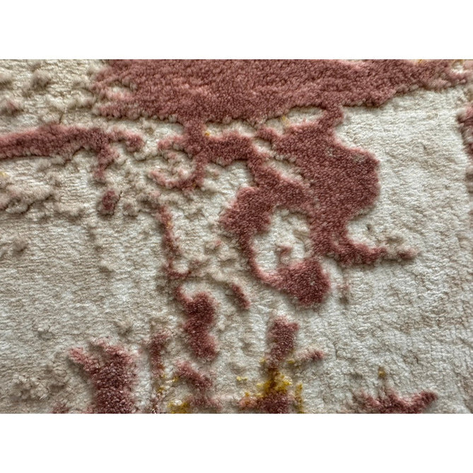 Orion OR01 Decor Modern Abstract Distressed Textured Soft-Touch Metallic Shimmer Pink/Gold/Cream Rug-Asiatic Carpets-Rug Love - The Most Loved Rug Store