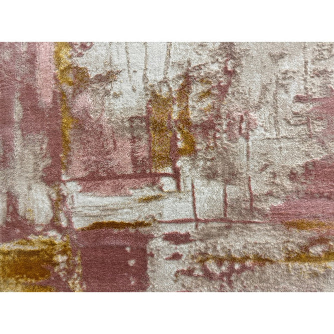 Orion OR01 Decor Modern Abstract Distressed Textured Soft-Touch Metallic Shimmer Pink/Gold/Cream Rug-Asiatic Carpets-Rug Love - The Most Loved Rug Store