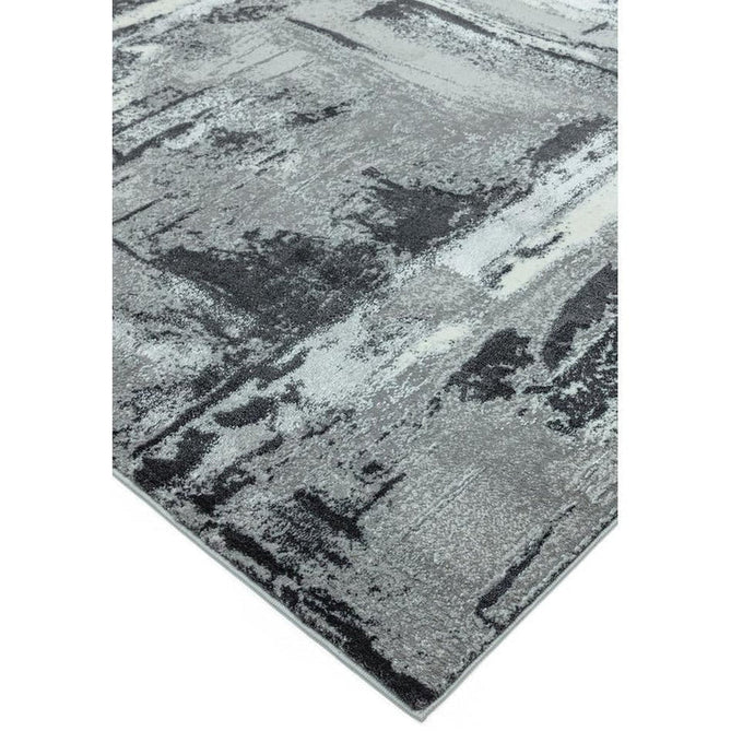 Orion OR02 Decor Modern Abstract Distressed Textured Soft-Touch Metallic Shimmer Grey/Silver/Cream/Charcoal Rug-Asiatic Carpets-Rug Love - The Most Loved Rug Store