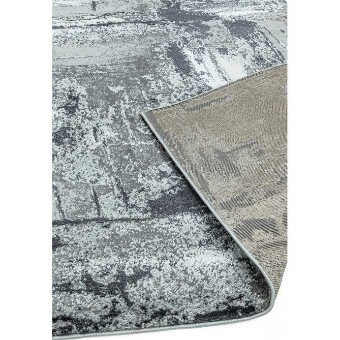 Orion OR02 Decor Modern Abstract Distressed Textured Soft-Touch Metallic Shimmer Grey/Silver/Cream/Charcoal Rug-Asiatic Carpets-Rug Love - The Most Loved Rug Store