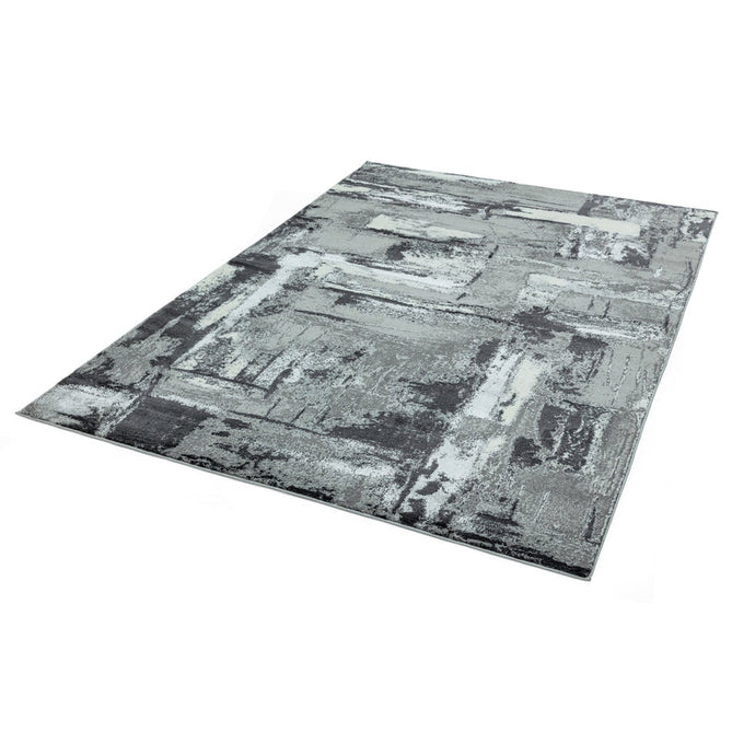 Orion OR02 Decor Modern Abstract Distressed Textured Soft-Touch Metallic Shimmer Grey/Silver/Cream/Charcoal Rug-Asiatic Carpets-Rug Love - The Most Loved Rug Store