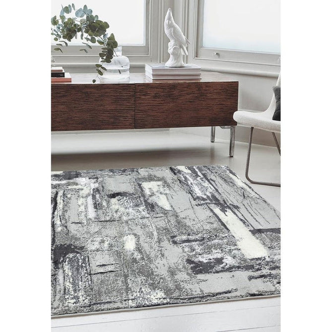Orion OR02 Decor Modern Abstract Distressed Textured Soft-Touch Metallic Shimmer Grey/Silver/Cream/Charcoal Rug-Asiatic Carpets-Rug Love - The Most Loved Rug Store