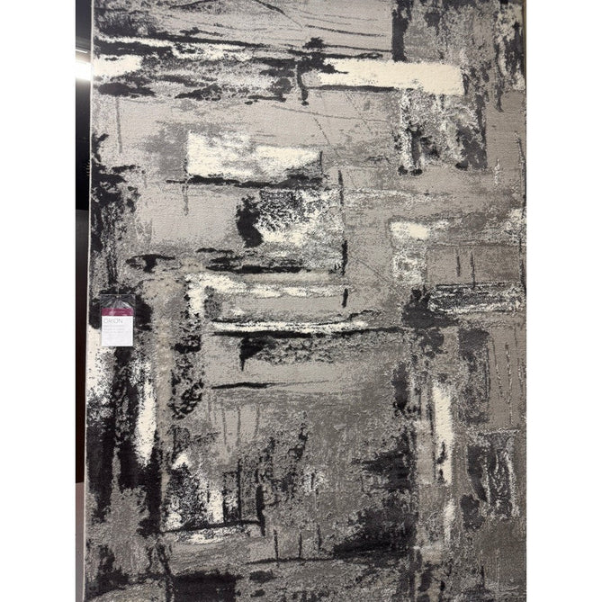 Orion OR02 Decor Modern Abstract Distressed Textured Soft-Touch Metallic Shimmer Grey/Silver/Cream/Charcoal Rug-Asiatic Carpets-Rug Love - The Most Loved Rug Store