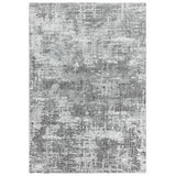Orion OR05 Abstract Modern Distressed Textured Soft-Touch Metallic Shimmer Silver/Grey/Cream Rug