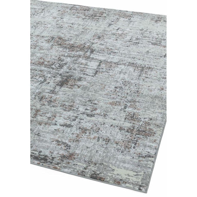 Orion OR06 Abstract Modern Distressed Textured Soft-Touch Metallic Shimmer Pink/Grey/Cream Rug-Asiatic Carpets-Rug Love - The Most Loved Rug Store