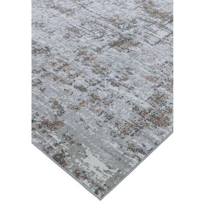 Orion OR06 Abstract Modern Distressed Textured Soft-Touch Metallic Shimmer Pink/Grey/Cream Rug-Asiatic Carpets-Rug Love - The Most Loved Rug Store
