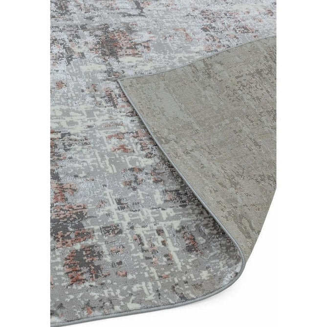 Orion OR06 Abstract Modern Distressed Textured Soft-Touch Metallic Shimmer Pink/Grey/Cream Rug-Asiatic Carpets-Rug Love - The Most Loved Rug Store