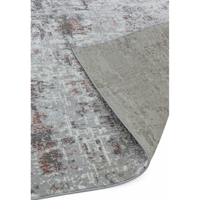 Orion OR06 Abstract Modern Distressed Textured Soft-Touch Metallic Shimmer Pink/Grey/Cream Rug-Asiatic Carpets-Rug Love - The Most Loved Rug Store