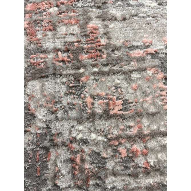 Orion OR06 Abstract Modern Distressed Textured Soft-Touch Metallic Shimmer Pink/Grey/Cream Rug-Asiatic Carpets-Rug Love - The Most Loved Rug Store