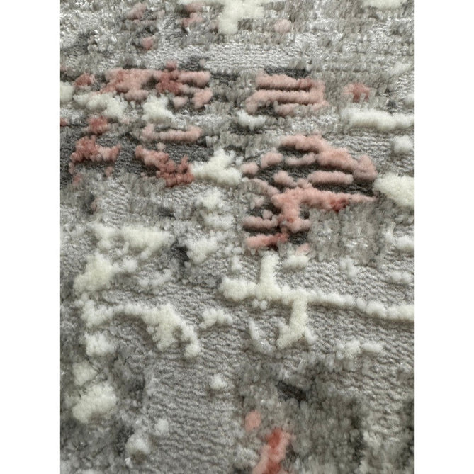 Orion OR06 Abstract Modern Distressed Textured Soft-Touch Metallic Shimmer Pink/Grey/Cream Rug-Asiatic Carpets-Rug Love - The Most Loved Rug Store