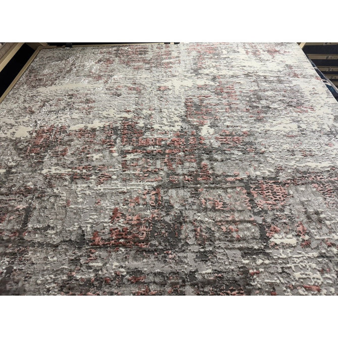 Orion OR06 Abstract Modern Distressed Textured Soft-Touch Metallic Shimmer Pink/Grey/Cream Rug-Asiatic Carpets-Rug Love - The Most Loved Rug Store