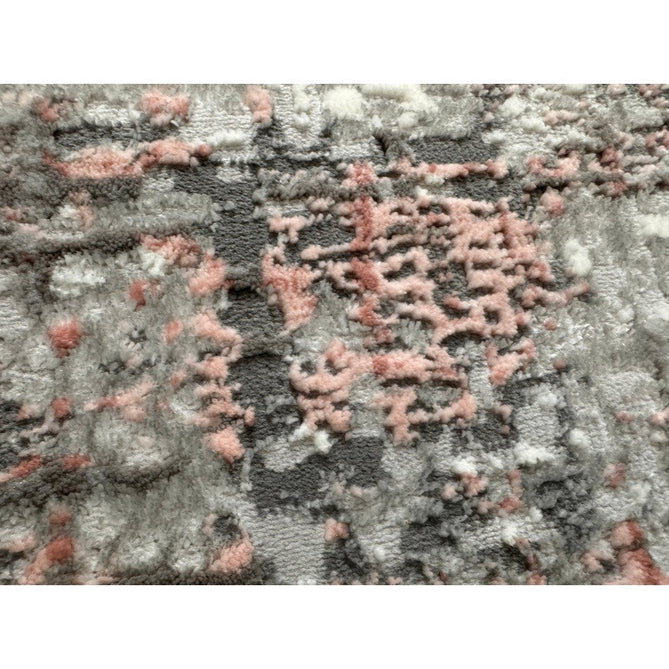 Orion OR06 Abstract Modern Distressed Textured Soft-Touch Metallic Shimmer Pink/Grey/Cream Rug-Asiatic Carpets-Rug Love - The Most Loved Rug Store