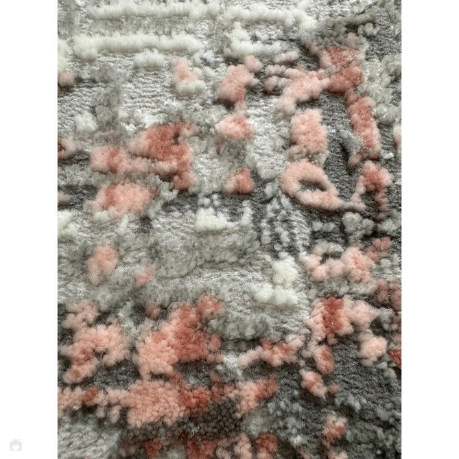 Orion OR06 Abstract Modern Distressed Textured Soft-Touch Metallic Shimmer Pink/Grey/Cream Rug-Asiatic Carpets-Rug Love - The Most Loved Rug Store