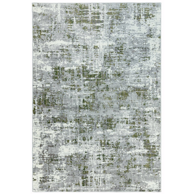 Orion OR08 Abstract Modern Distressed Textured Soft-Touch Metallic Shimmer Green/Silver/Cream Rug-Asiatic Carpets-Rug Love - The Most Loved Rug Store