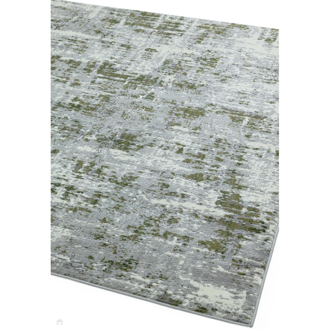 Orion OR08 Abstract Modern Distressed Textured Soft-Touch Metallic Shimmer Green/Silver/Cream Rug-Asiatic Carpets-Rug Love - The Most Loved Rug Store