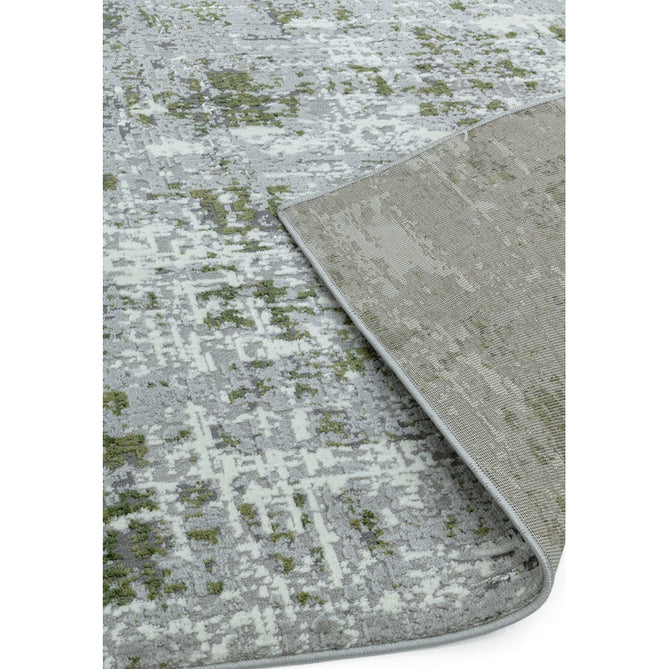 Orion OR08 Abstract Modern Distressed Textured Soft-Touch Metallic Shimmer Green/Silver/Cream Rug-Asiatic Carpets-Rug Love - The Most Loved Rug Store