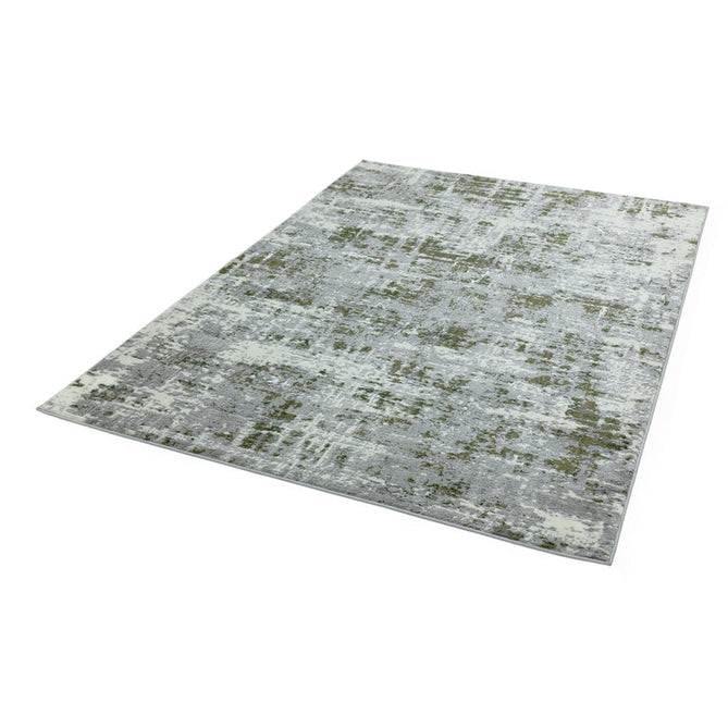 Orion OR08 Abstract Modern Distressed Textured Soft-Touch Metallic Shimmer Green/Silver/Cream Rug-Asiatic Carpets-Rug Love - The Most Loved Rug Store