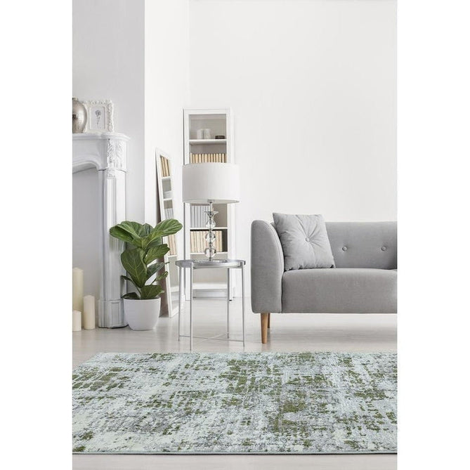 Orion OR08 Abstract Modern Distressed Textured Soft-Touch Metallic Shimmer Green/Silver/Cream Rug-Asiatic Carpets-Rug Love - The Most Loved Rug Store