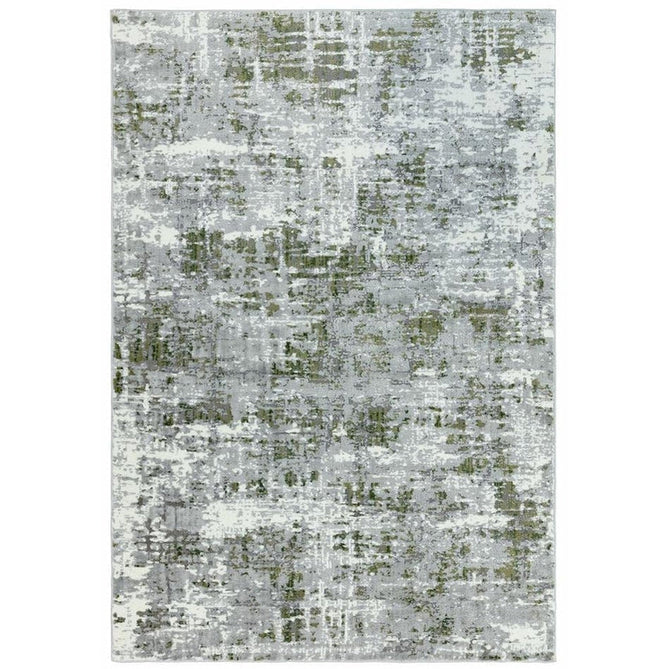 Orion OR08 Abstract Modern Distressed Textured Soft-Touch Metallic Shimmer Green/Silver/Cream Rug-Asiatic Carpets-Rug Love - The Most Loved Rug Store