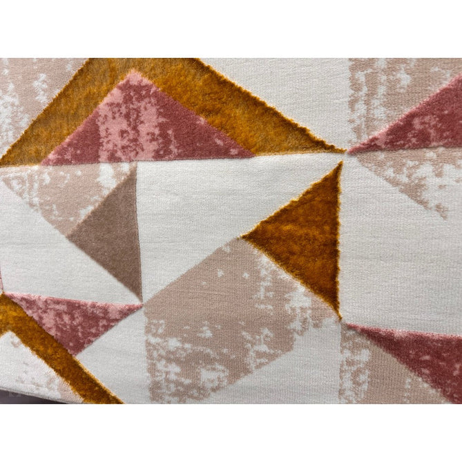 Orion OR10 Flag Modern Geometric Distressed Textured Soft-Touch Metallic Shimmer Pink/Gold/Taupe/Cream Rug-Asiatic Carpets-Rug Love - The Most Loved Rug Store