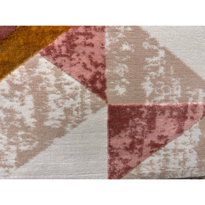 Orion OR10 Flag Modern Geometric Distressed Textured Soft-Touch Metallic Shimmer Pink/Gold/Taupe/Cream Rug-Asiatic Carpets-Rug Love - The Most Loved Rug Store