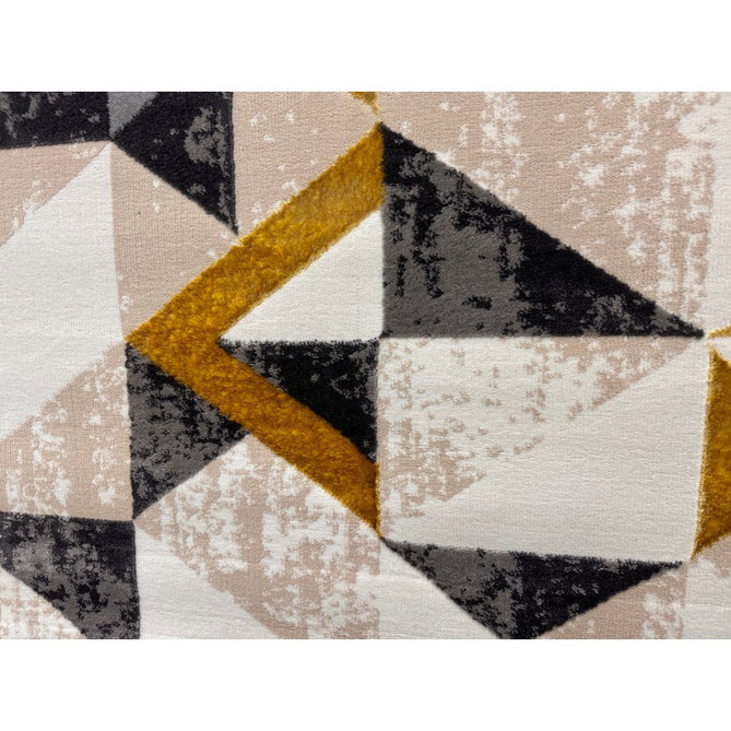 Orion OR11 Flag Modern Geometric Distressed Textured Soft-Touch Metallic Shimmer Yellow/Grey/Gold/Taupe/Cream Rug-Asiatic Carpets-Rug Love - The Most Loved Rug Store