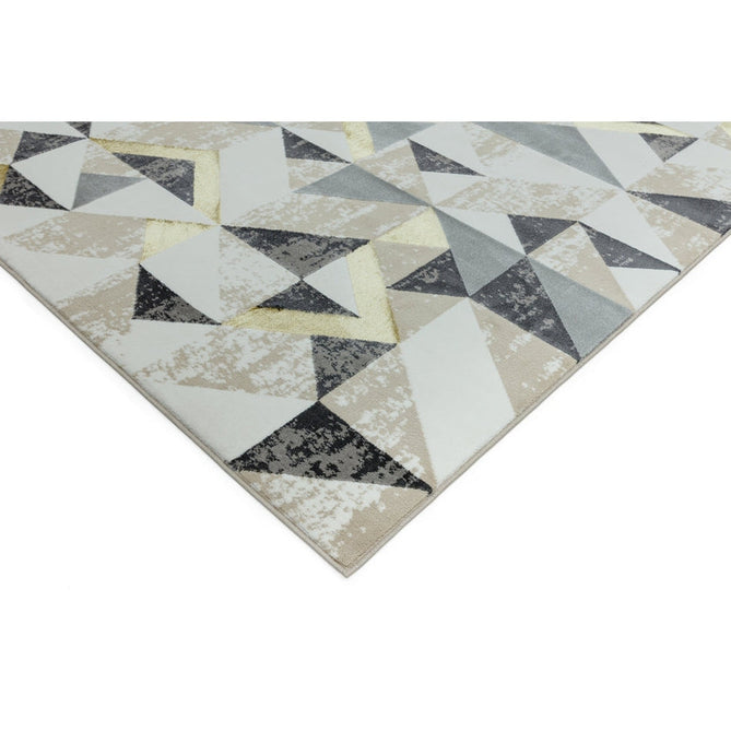 Orion OR11 Flag Modern Geometric Distressed Textured Soft-Touch Metallic Shimmer Yellow/Grey/Gold/Taupe/Cream Rug-Asiatic Carpets-Rug Love - The Most Loved Rug Store