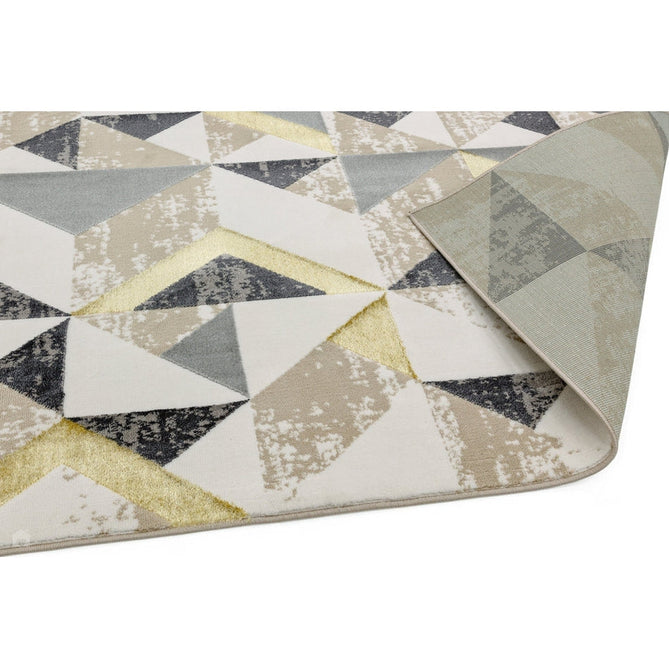 Orion OR11 Flag Modern Geometric Distressed Textured Soft-Touch Metallic Shimmer Yellow/Grey/Gold/Taupe/Cream Rug-Asiatic Carpets-Rug Love - The Most Loved Rug Store