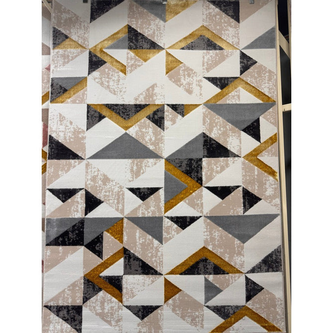 Orion OR11 Flag Modern Geometric Distressed Textured Soft-Touch Metallic Shimmer Yellow/Grey/Gold/Taupe/Cream Rug-Asiatic Carpets-Rug Love - The Most Loved Rug Store