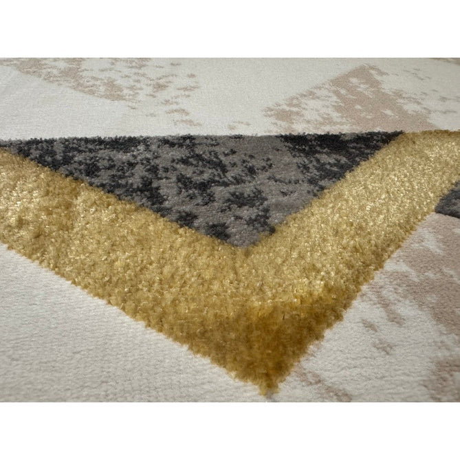 Orion OR11 Flag Modern Geometric Distressed Textured Soft-Touch Metallic Shimmer Yellow/Grey/Gold/Taupe/Cream Rug-Asiatic Carpets-Rug Love - The Most Loved Rug Store