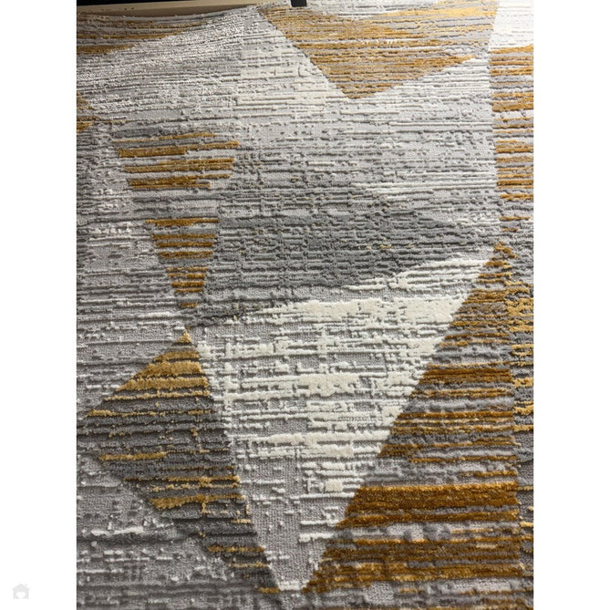 Orion OR12 Blocks Modern Geometric Distressed Textured Soft-Touch Metallic Shimmer Yellow/Grey/Silver/Cream Rug-Asiatic Carpets-Rug Love - The Most Loved Rug Store